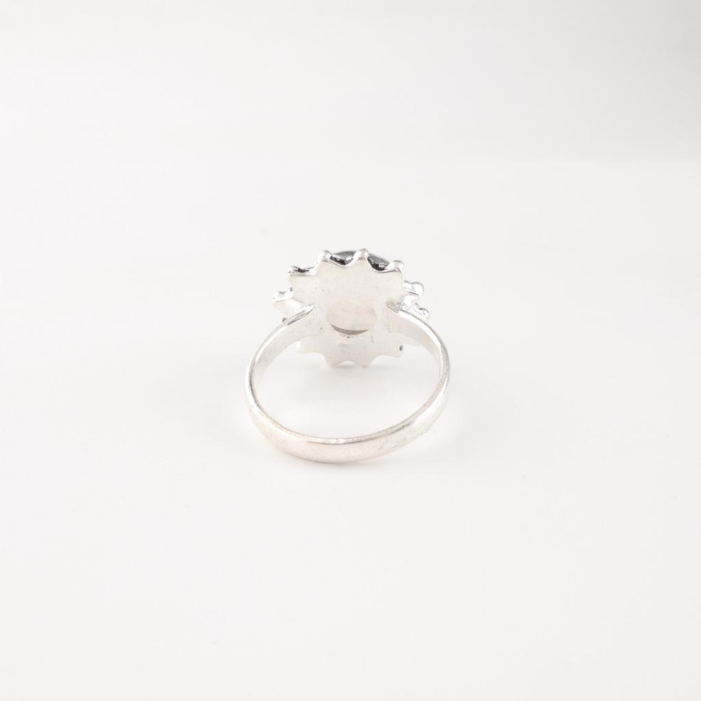 Rainbow Moonstone Gemstone 925 Sterling Silver Jewelry Handmade Partywear Ring RR-7-40