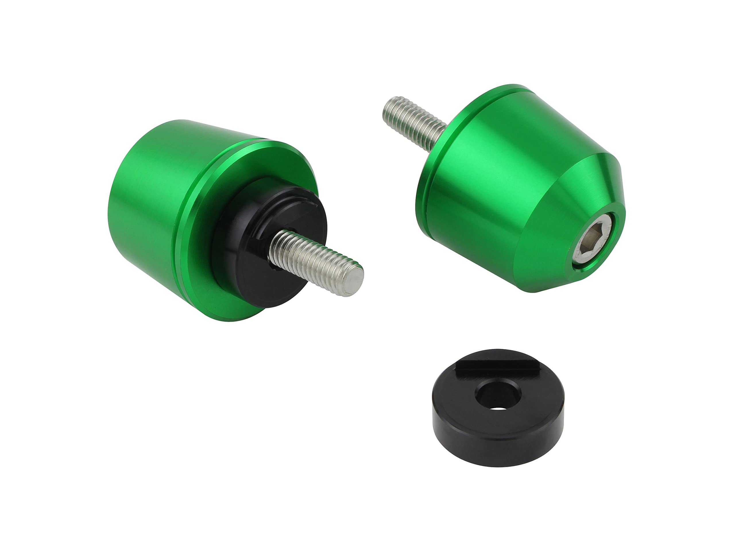 POSH FAITH Motorcycle Accessories Handlebar End Solid Bar End for Yamaha Genuine Handlebar M6 Type Diameter and others Lime Green (Outer 29mm) YZF-R25