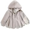 Herbst Winter Kinder Kleidung Baby Mädchen Mantel Thikcen Süße Pelz Mode