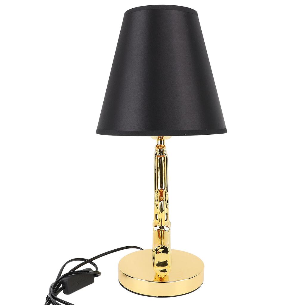 Modern Table Lamp, Unique Shape Design LED Reading Lamp with Button , for Bedroom, Living Room and Decor
