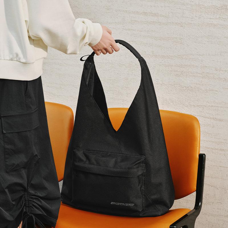 New Skechers Fabric Handbag, Shoulder Bag Medium Unisex Carbon Black L124U140-0018