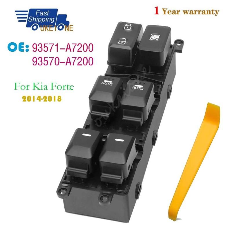 93571-A7200 For Kia Forte 2014 2015 2016 2017 2018 Front Left Electric Power Window Switch lifter Control regulator Button Parts