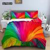 3D Duvet Cover Psychedelic Abstract Double Queen Bedding Set 23pcs Quilt Cover with Zipper King Size Polyester Comforter Cover