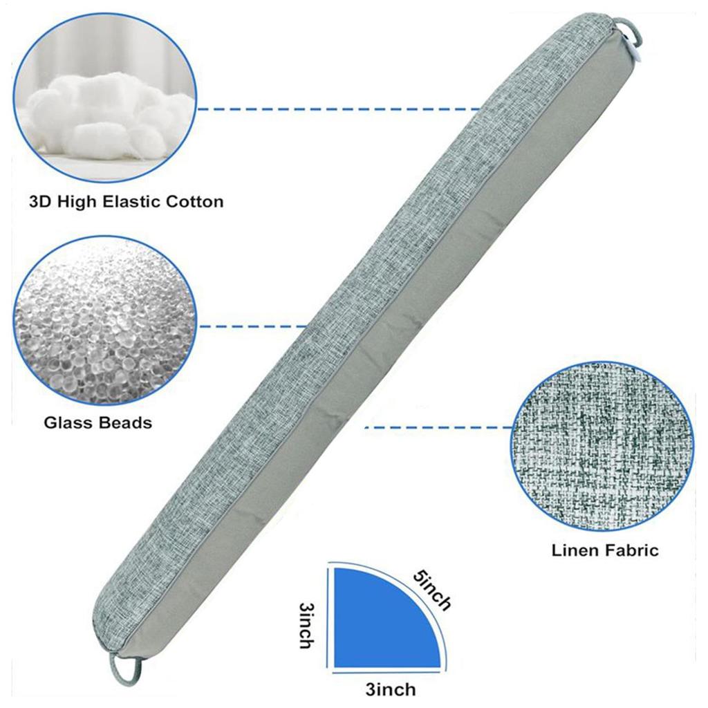 1Pcs Under Door Draft Stopper Heavy Triangular Duty Door Draft Blocker with Hanging Loops for Under Door Noise Blocker