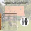 1/2/4 Pack Wall Mount Gate Hinges Portable Wall Plate Hinges for Outdoor Chain Link Fence Gate with 5/8Inch Hinges Pin