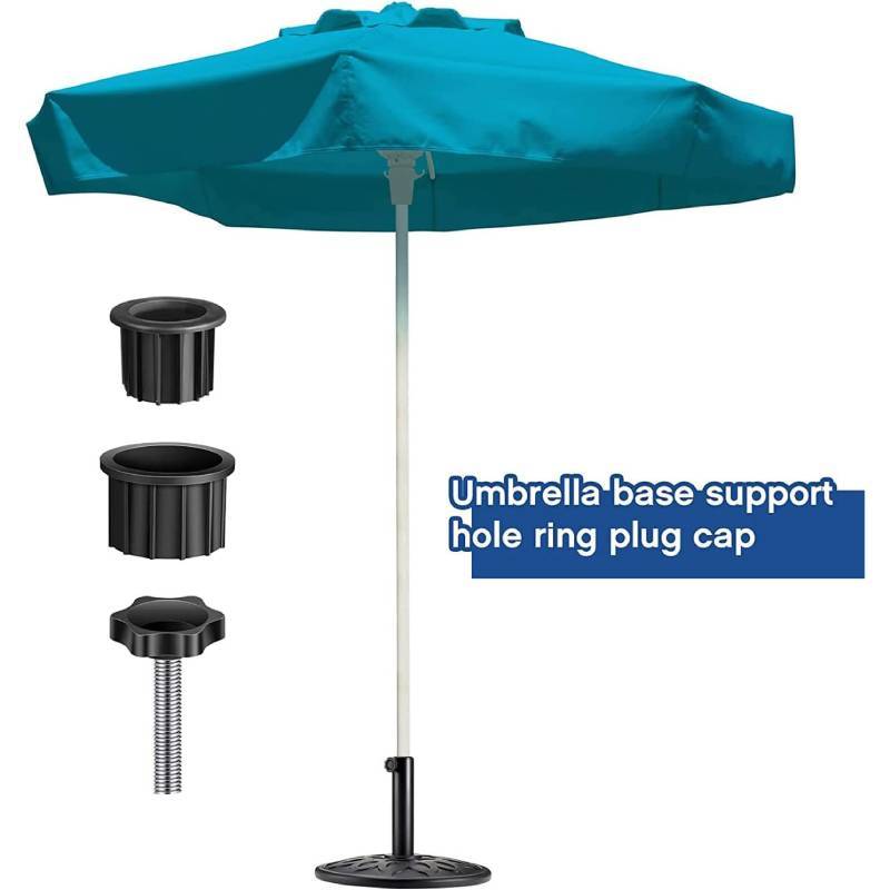 Plastic Umbrella Base Adapter With Screw Fixing For Solar Umbrella Stand And Support Pole