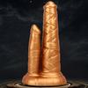 Simulated Penis Size Double Headed Shaped Dildo with Suction Cup Masturbator Silicone In The Back of The Vagina