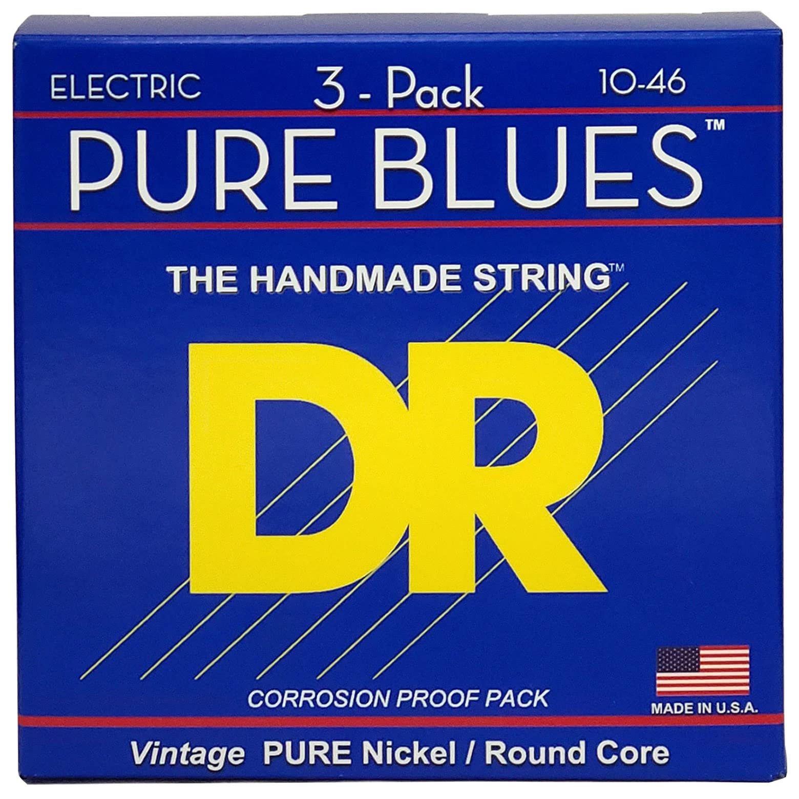 

Струны DR Strings для электрогитары PURE BLUES Nickel .010-.046 PHR-10 3SET PACK []