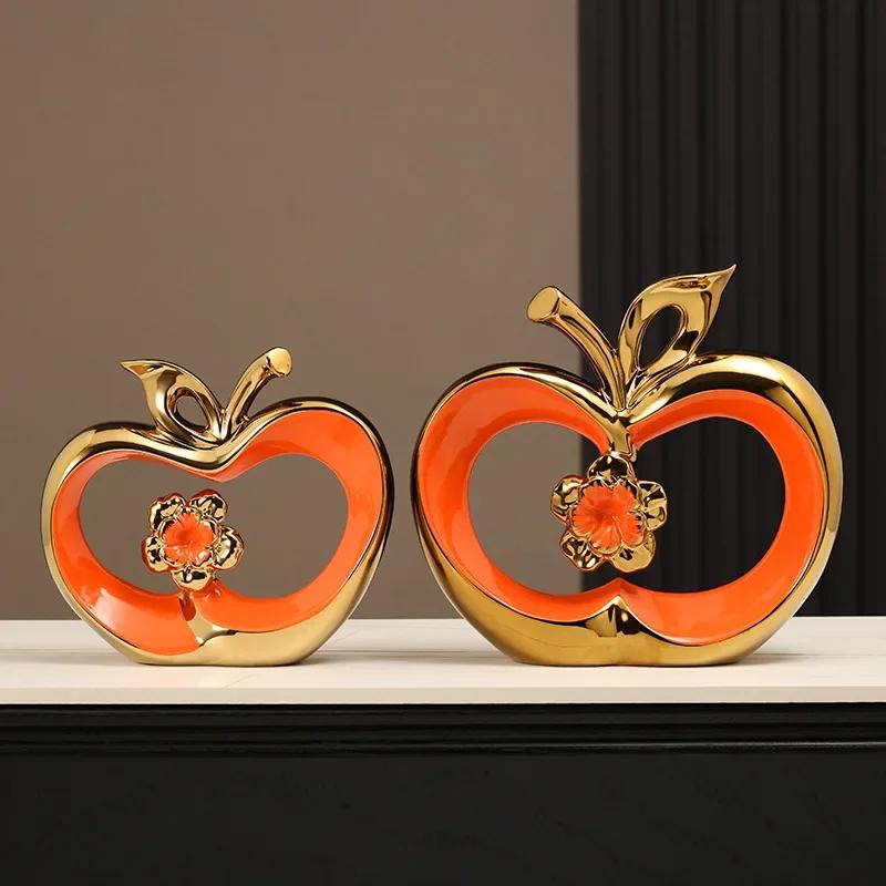 Ping An Fruit Ornaments, Light Luxury, High-end Home Furnishings, Housewarming, New Home, Foyer, Wine Cabinet, TV Cabinet, Apple