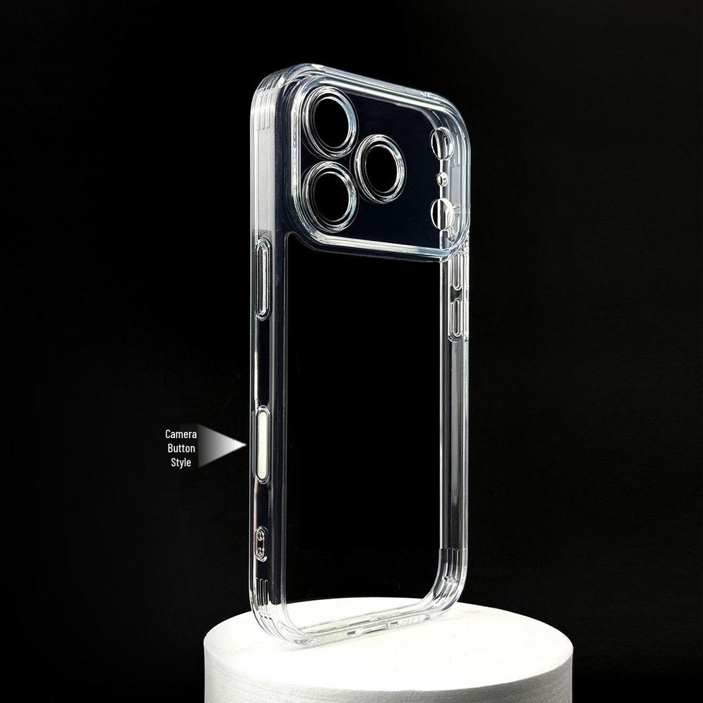 17Pro Max Transparent Magnetic Full Coverage Protective Case