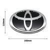 3D Car Logo Modified Black Logo Badges Front Rear Logo Silver For Toyota Hybrid Series Prado Highlander Camry Corolla Styling