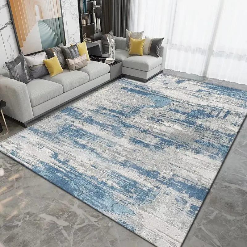 Marbling Pattern Living Room Decoration Large Area Rug Modern Abstract Rugs for Bedroom Home Decor Carpet Light Luxury Floor Mat
