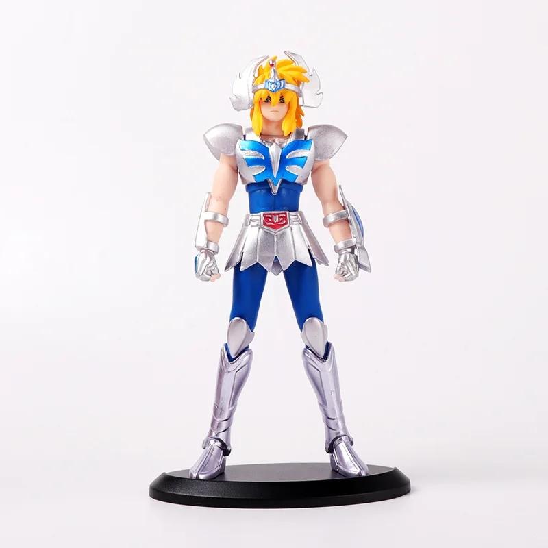 19CM Japanese Anime Saint Seiya Figure Phoenix Ikki Hyoga Seiya Shiryu Standing Figure Toy PVC Box Figure Collection Decoration