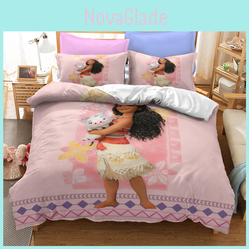 Hochauflösendes Digitaldruck 3-teiliges Bettwäsche-Set Für US-Größe Bettlaken