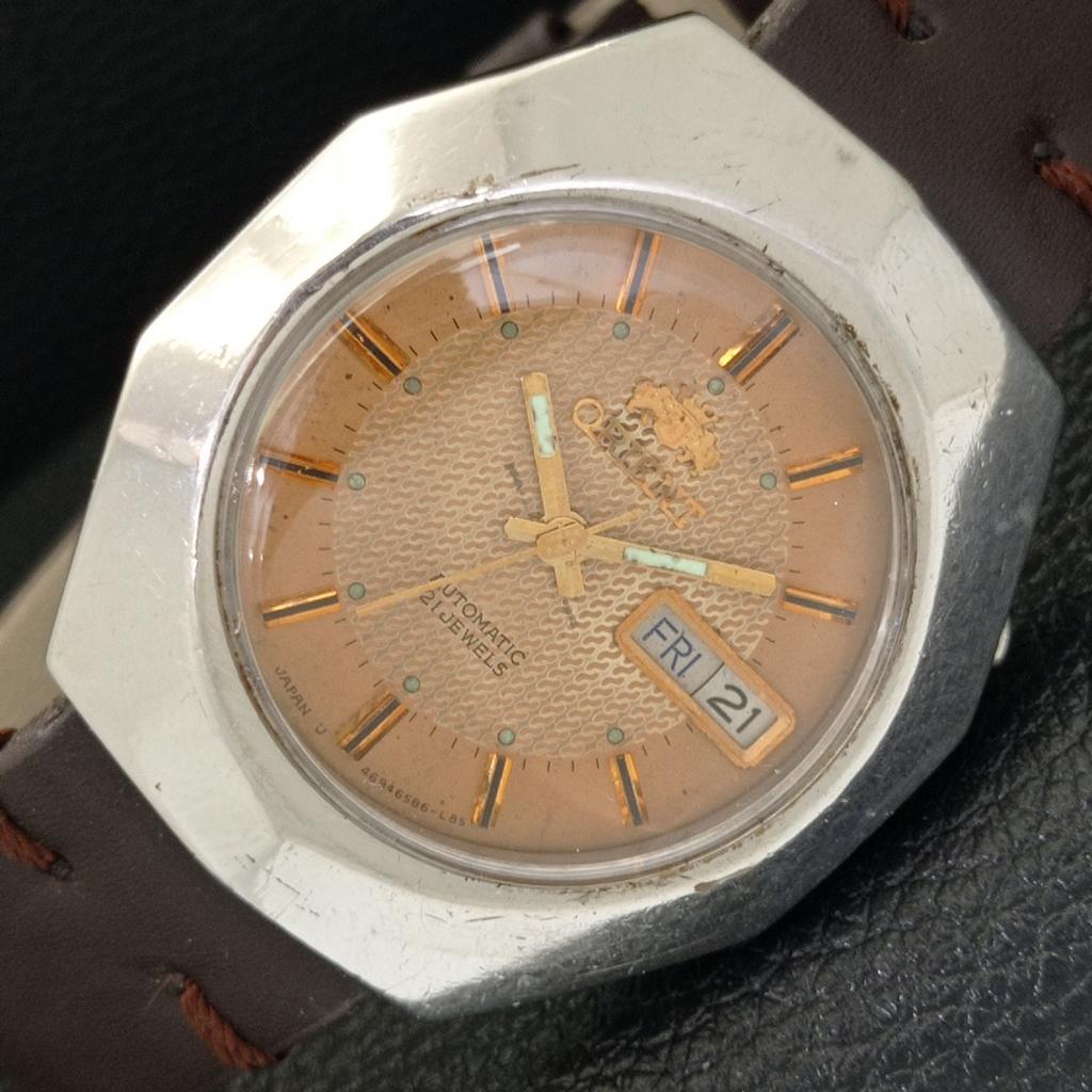 

VINTAGE ORIENT AUTOMATIC 46941 JAPAN MENS ORIGINAL DIAL WATCH a700730-5 R204-a700730