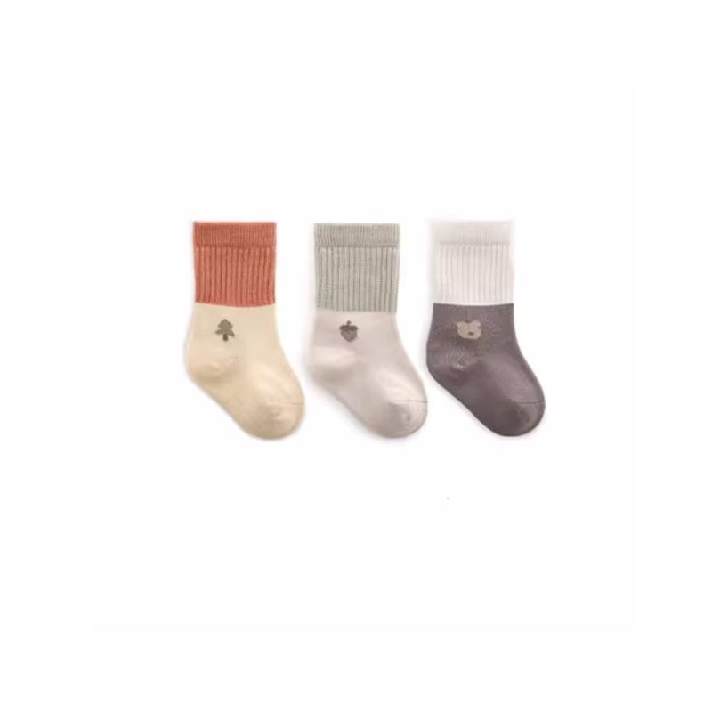 3 Paare/Set Neugeborenen-Babysocken für Mädchen Jungen Frühling Sommer Säugling Mädchen Junge Kleinkind Kurze Socke 0-5 Jahre Kindersocken