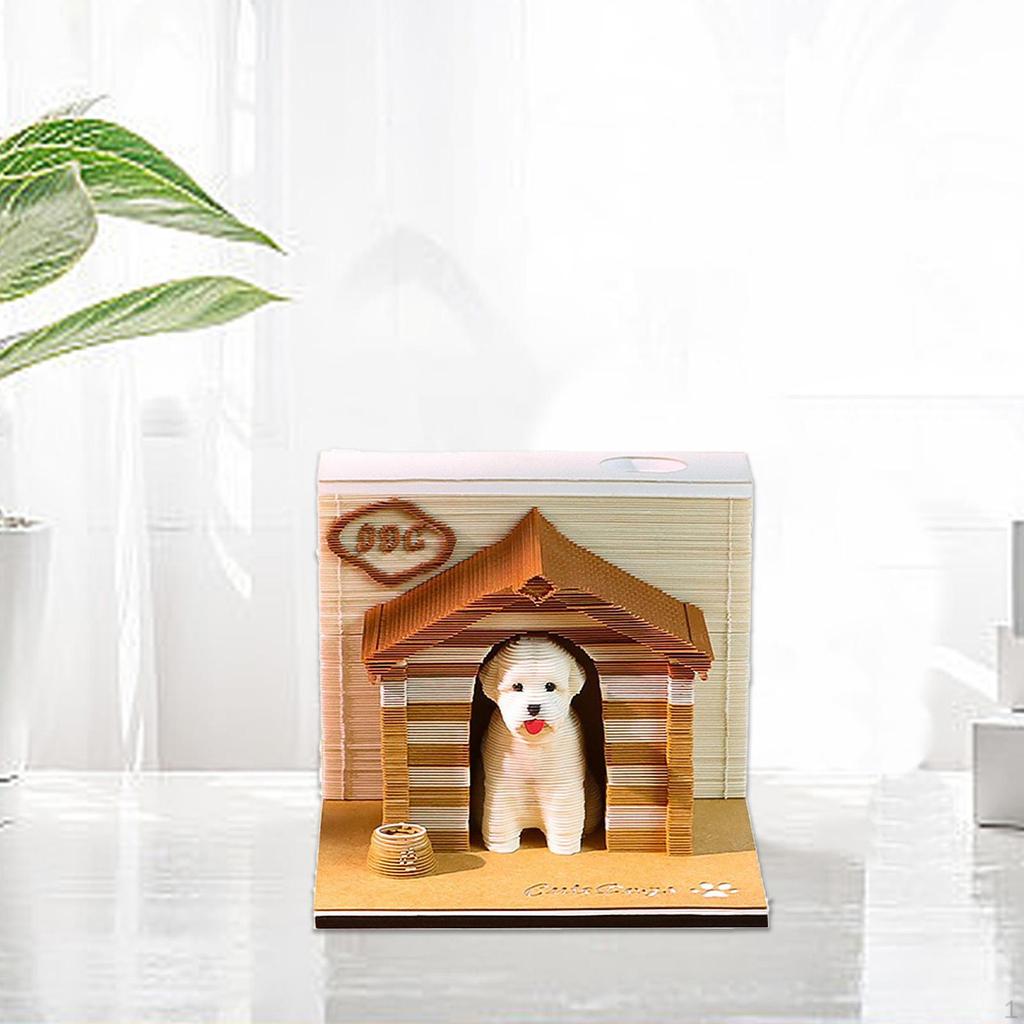 3D Memo Pad Notepad Paper DIY Carving Art Craft 240 Page Post Notes for Valentine's Day