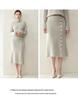 2025 Autumn/Winter Women's Cashmere Sweater & Slimming Knit Midi A-Line Skirt Set