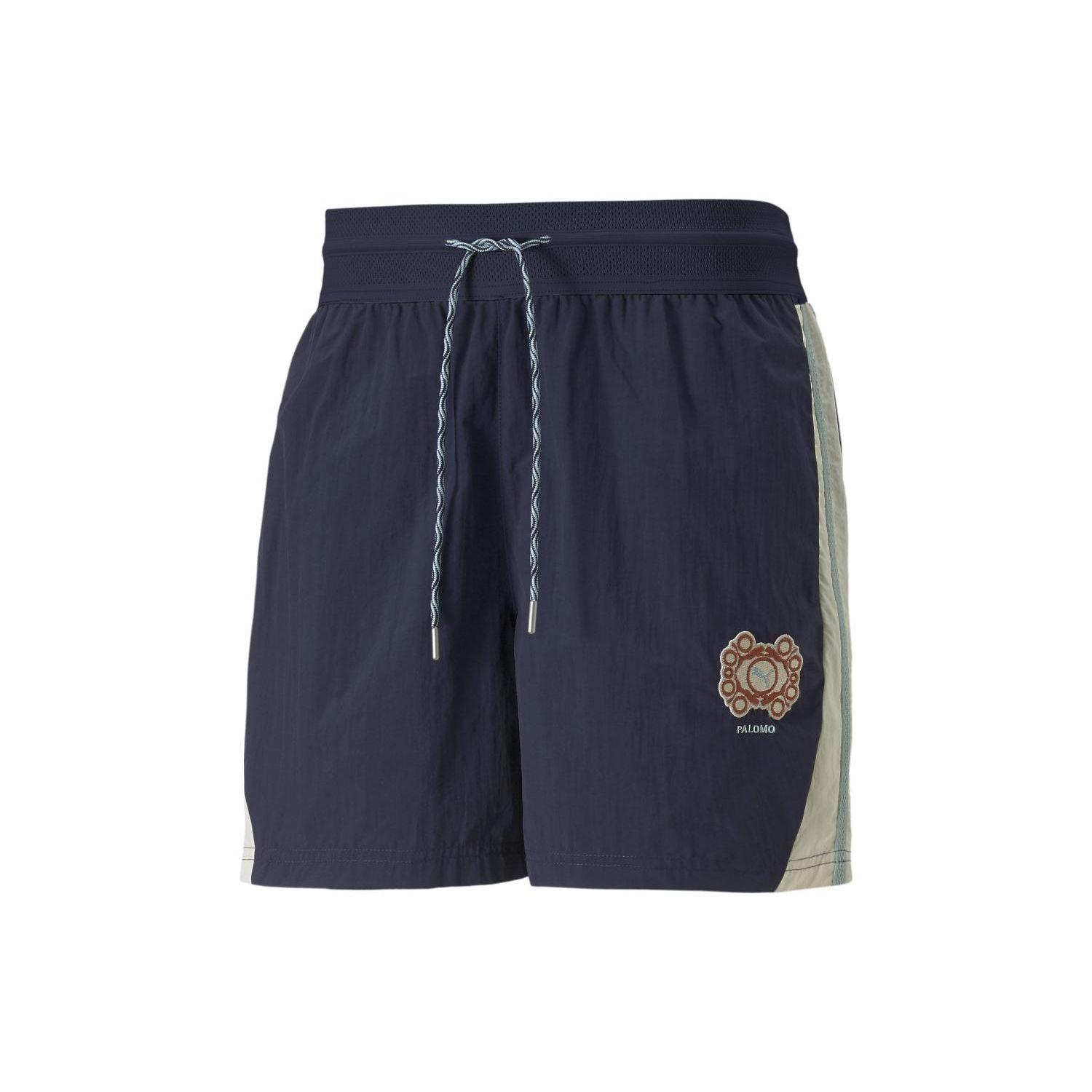 

Шорты Puma T7 X Palomo Collaboration Color Block Printed Drawstring Woven Sports Shorts Unisex Shorts Blue 535971-06 L