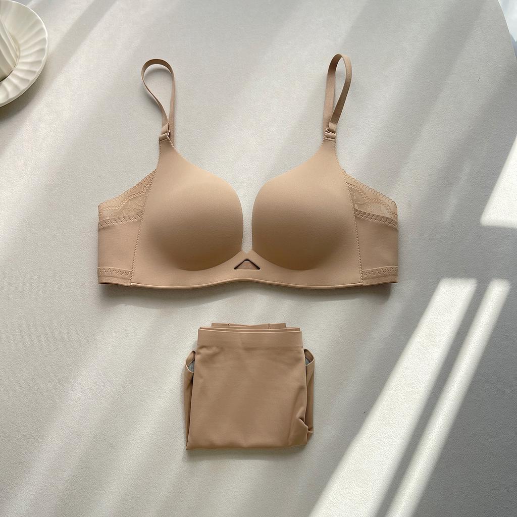 Thin, Non-sultry, Seamless U-shaped Beautiful Back, Backless, Small Breasts, Gathered Underwear, Women's No Steel Ring, Seamless Row of Buckle Bras