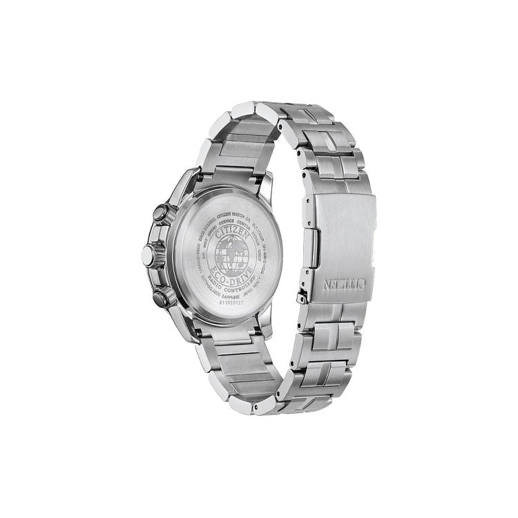 Citizen Eco-Drive Multi-Band Radio-Controlled Stainless Steel Waterproof Quartz Watch Men Watches Blue CB5880-54L