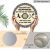 2D Flat, 1pc Round Aluminum Hanging Sign - "You Can't Buy Happiness But You Can Buy Barbecue" Funny BBQ Quote Metal Wall Art, Vintage Patriotic Stars