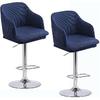 Dining Chair Covers Slipcover with Armrest Curved Back Accent Kitchen Chair Slipcover Modern Arc Shaped Armrest Counter Height Bar Stools Covers Back