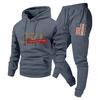 Men Women Hoodie Set Loose Casual Tracksuit 240th Anniversary Print Long Sleeve Sweatshirt Jogger