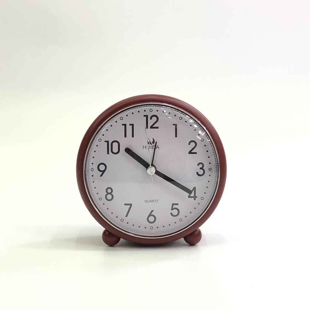 Nordic Style Small Table Clock Living Room Clock Minimalist Round Modern Silent Seat Hanging Dual-purpose Bedroom Children's Room Bedside