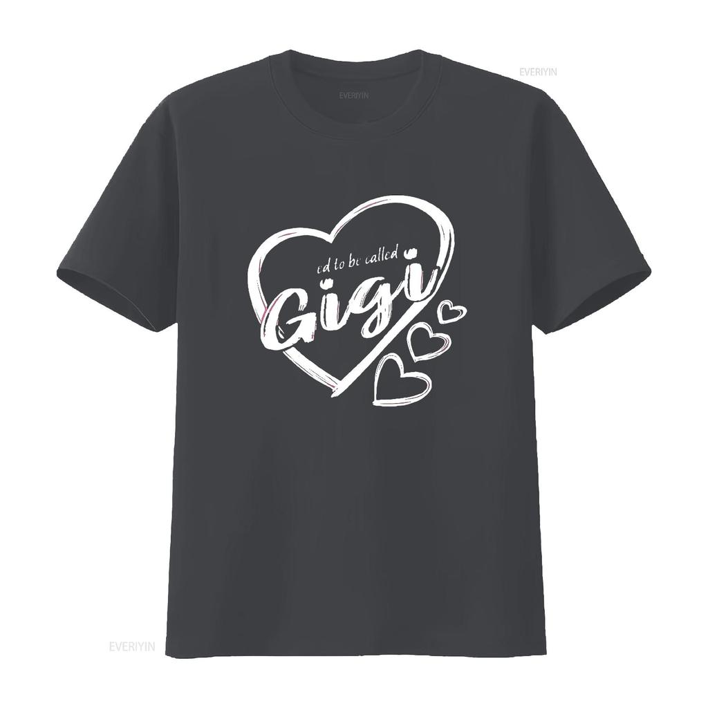 Blessed To Be Called Gigi Cute Heart Design Women s Plus Size Round Neck T Shirt Black 2X Large vintage Washed Stylish