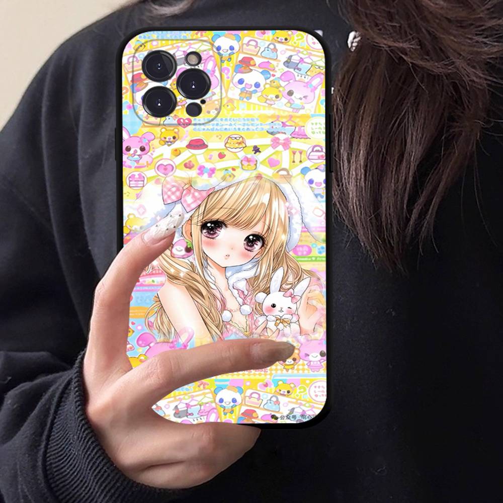 Japanese Cute Girls Y2K Pattern Phone Case TPU Phone Case For Iphone17 Air 16 15 14 13 12 11 Pro Max Plus Cover Case