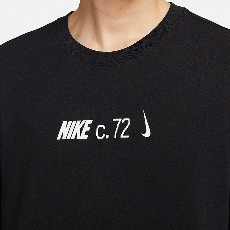 Nike T Shirts Men's Black Crew Neck Moderate DZ2897-010
