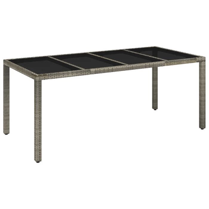 VidaXL Ensemble à Manger de Jardin avec Coussins 9 pcs, Table et Chaises avec Dossier Réglable, Meubles d'Extérieur, 3212652