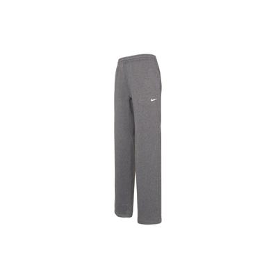 Solid Color Logo Print Fleece Straight Leg Knit Sports Pants Men Bottoms Dark-Gray 623455-071