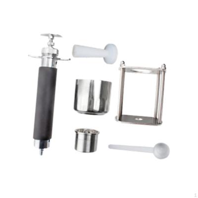 Hand Maker Ground Coffee Powder Bin Handheld Stainless Steel Baristas Household Portable Home Use