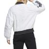 adidas Veste Décontractée à Manches Longues et Fermeture Éclair avec Imprimé Logo Colorblock Rayé pour Femmes Veste Blanche H09760