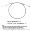 Automotive Throttle Gas Cable Stainless Steel Braided 36'' for 1 Engine 4.8L 5.3L 5.7L 6.0L
