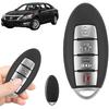 Replacement Keyless Entry Remote Car Key Fob with Insert for Nissan Altima Maxima 2013 2014 2015 | 433MHz KR5S180144014 | 4-Button 47 Chip