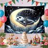 Moon Phases Jack Wall Tapestry Art For Birthday Wedding Party Backdrop Family Gift