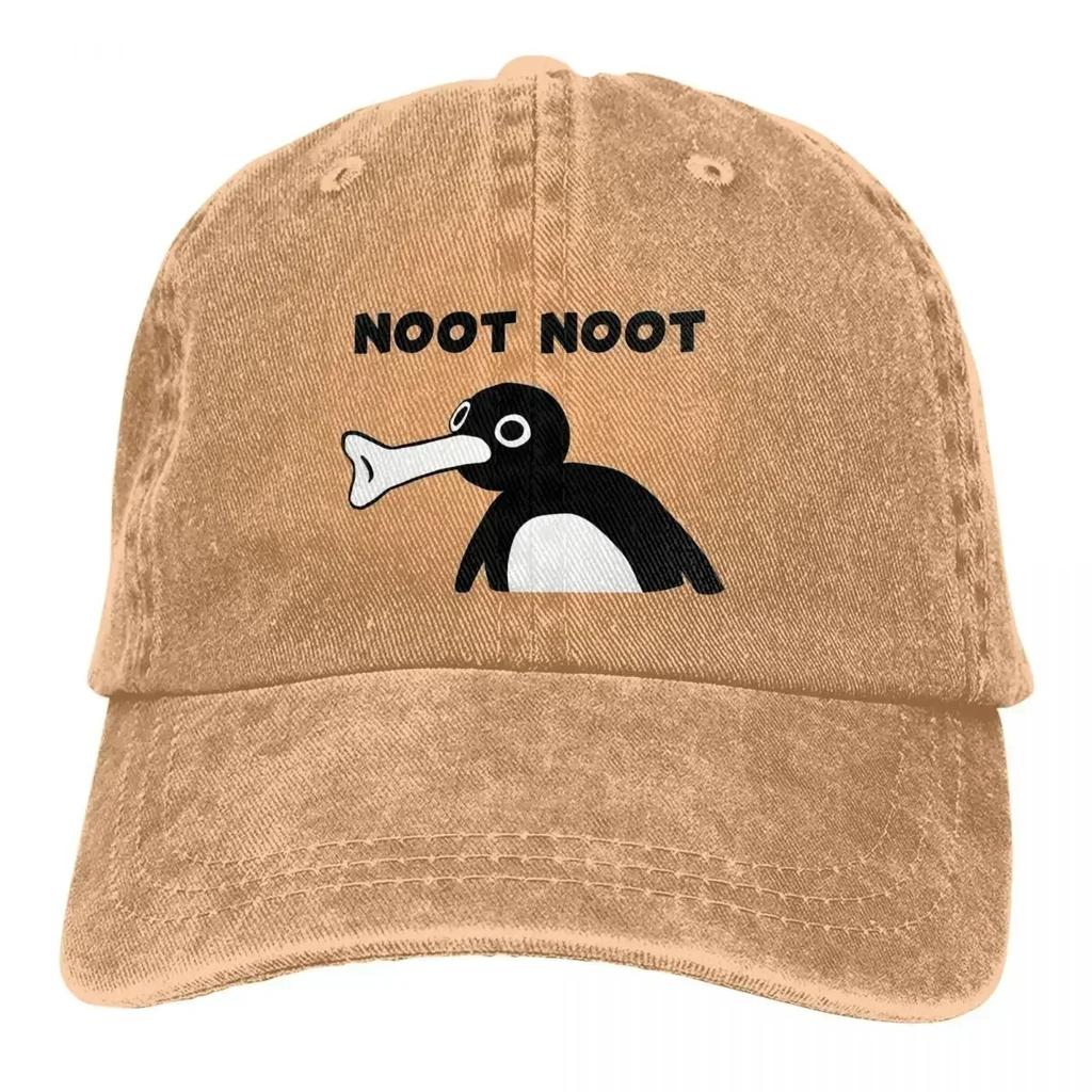 Pure Color Dad Hats Classic Womens Hat Sun Visor Baseball Caps Pingu Noot Noot Peaked Cap