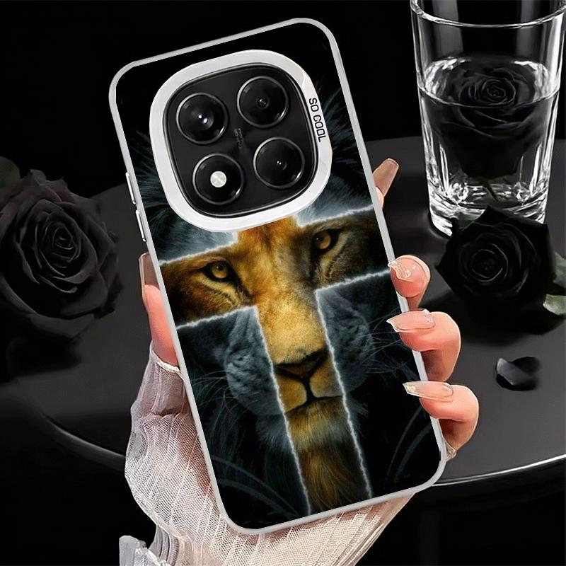God Jesus Pray Cross Bible Soft Phone Case for Xiaomi Redmi Note 13 14 15 Pro Plus 12S 12 11S 11 11T 10S 10 Shockproof Cover Bac