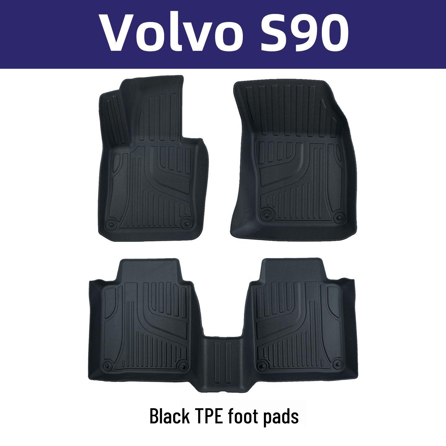 Volvo S90 TPE Double Layer Floor Mats - Wear Resistant Interior Protection 2017-2025 Volvo S90