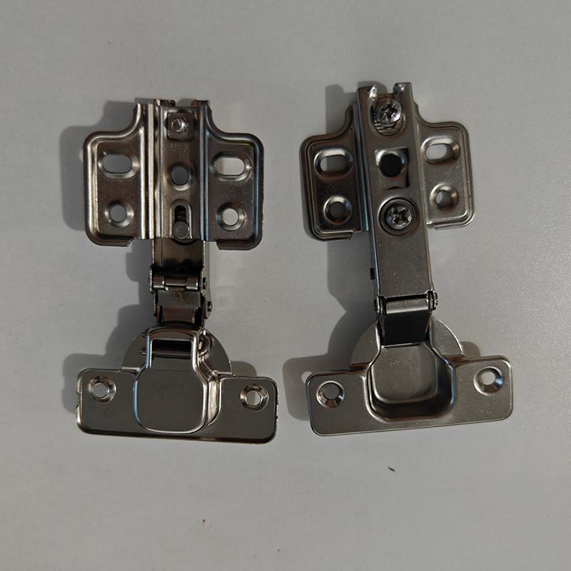 2 Pcs Cabinet Door Hinges Damper Buffer Soft Close Quiet Wardrobe Door Concealed Hinges