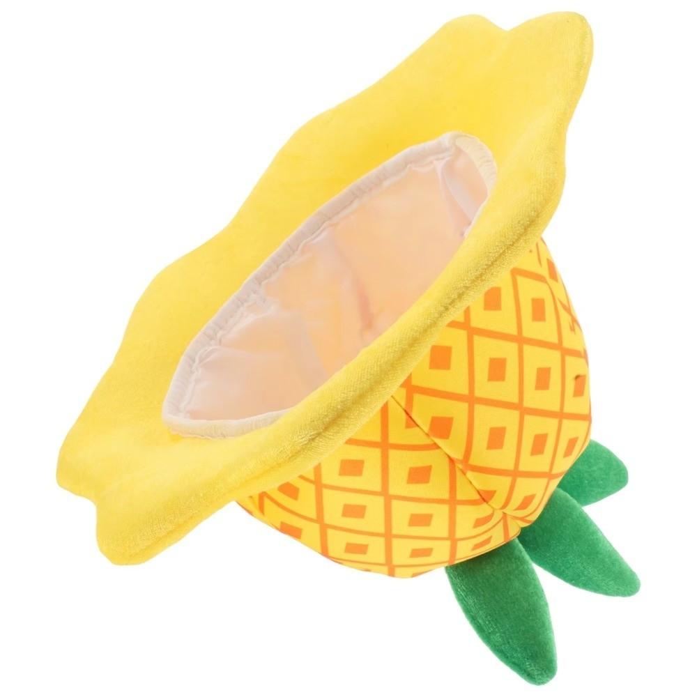 Soft Plush Cartoon Fruit Hat Comfortable Cosplay Headwear Pineapple Hat  Birthday Decorations