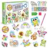 Portachiavi Pittura Diamante 5d Fai da Te Kit Pittura Diamante Artigianato con Diamanti Ornamenti da Appendere per Artigianato per Bambini Decorazioni Familiari