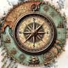 Classic Vintage Nautical Compass Metal Sign Durable IndoorOutdoor Decor an Ideal Gift for Seafaring Lovers