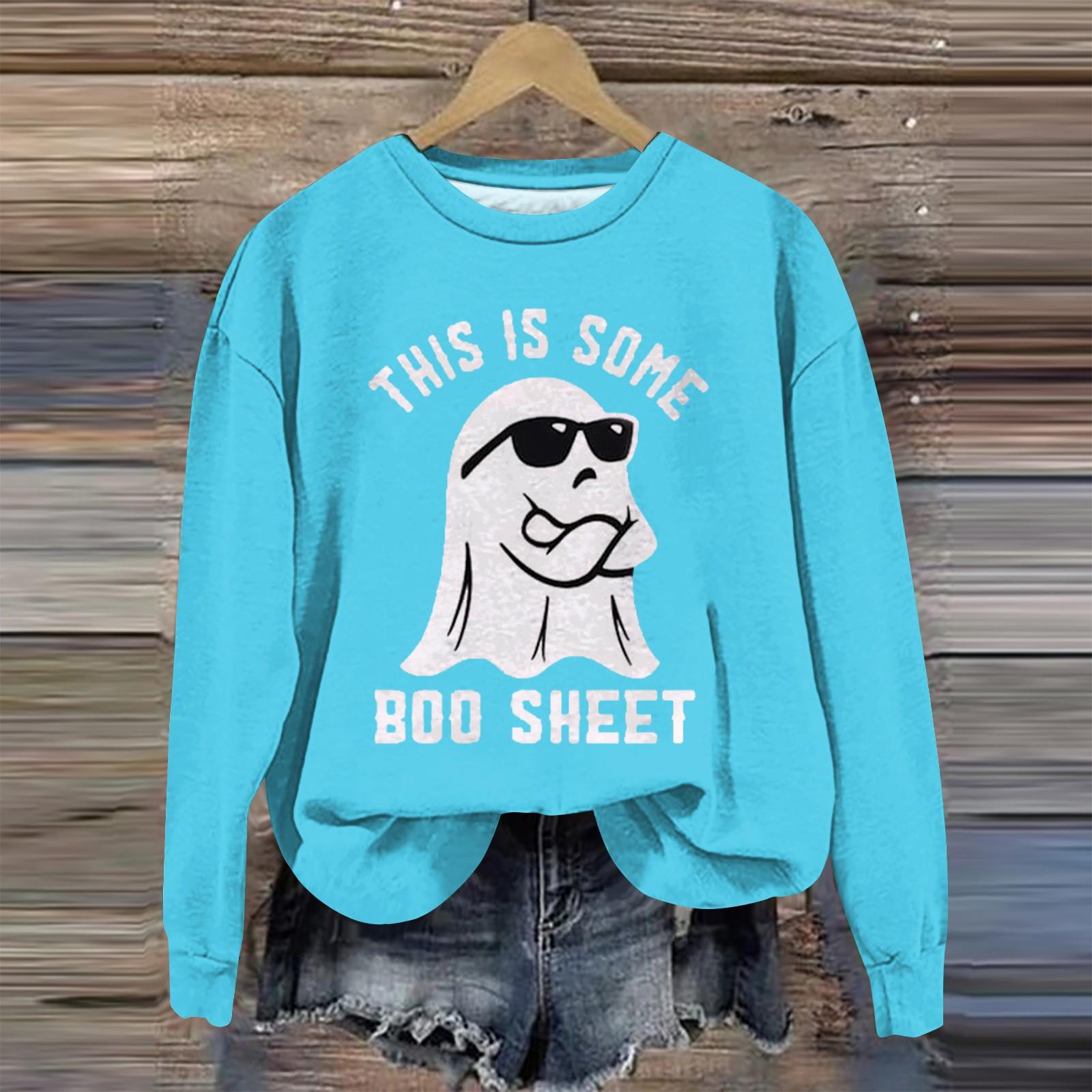 Женская мода свободный повседневный карман с длинным рукавом толстовка с принтом свитшот XXXL