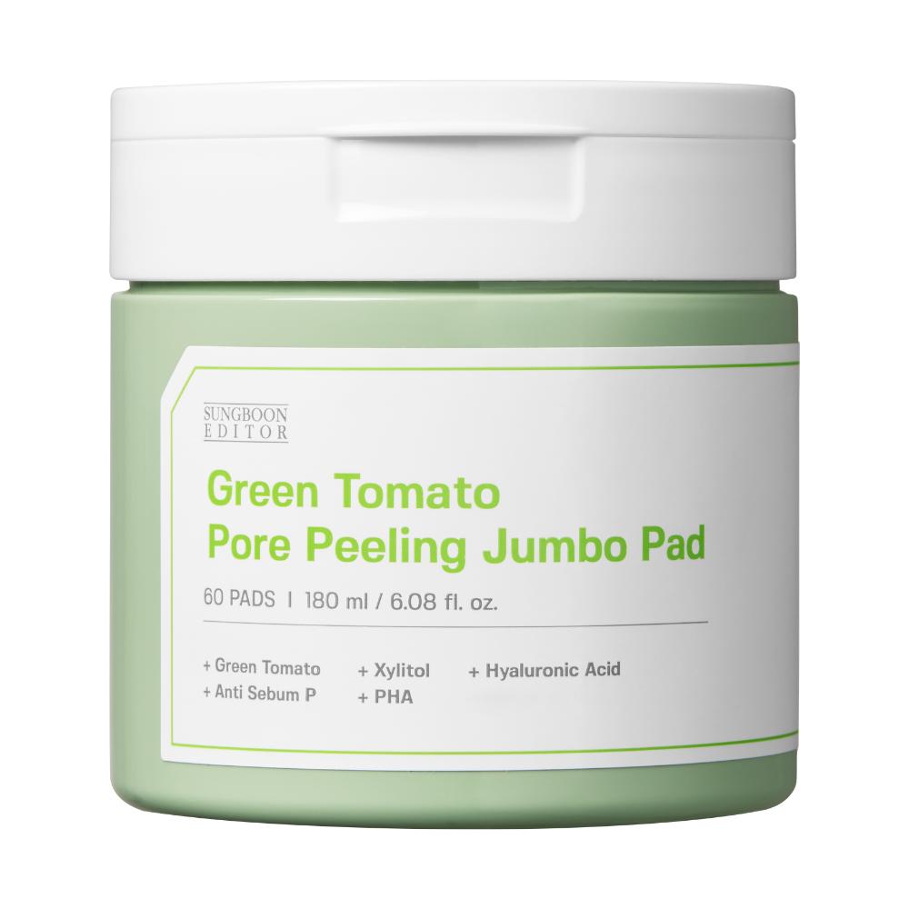 SUNGBOON EDITOR (jL5) Green Tomato Pore Peeling Jumbo Pad 60Pads(180ml) / (jh)