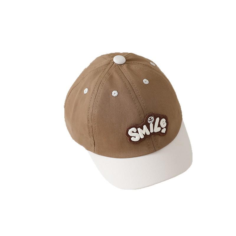 2026 Spring Korean Style Color Block Children's Sun Protection Baseball Cap - Unisex Duckbill Design