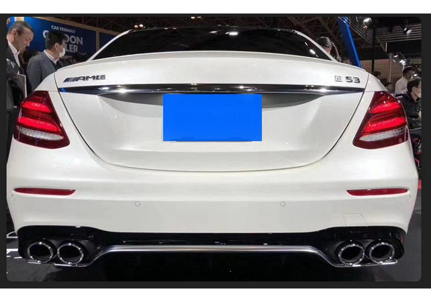 Mercedes-Benz E-Class W213 E53 Style Rear Lip Diffuser Exhaust Tailpipe